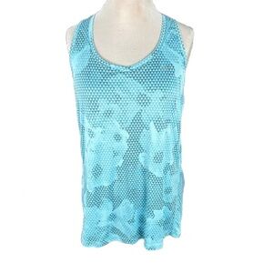 Nike Light Blue Floral Tank Top